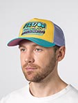 Бейсболка STETSON арт. 7741175 TRUCKER CAP 90S (желтый / бирюзовый)